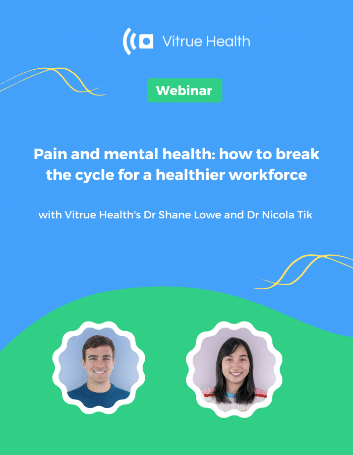 Pain and mental health: how to break the cycle for a healthier workforce